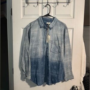 Easel L/S Washed Denim Paisley Women's Shirt